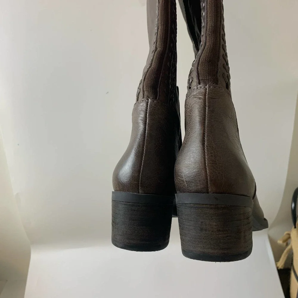 Vince Camuto Bendra Over-the-knee Riding Boots Size 9.5M Leather Brown